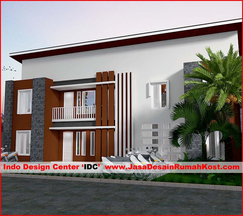 Desain Rumah Kost 2 Lantai Slipi B