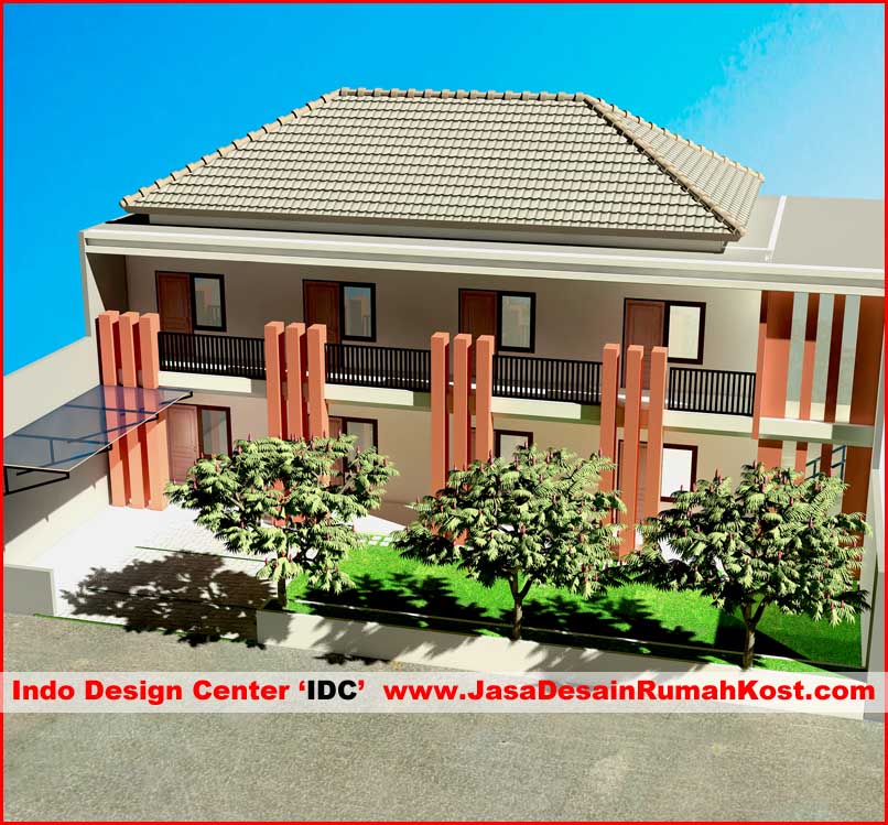 Desain Rumah Kost 2 Lantai di Bintara Bekasi b