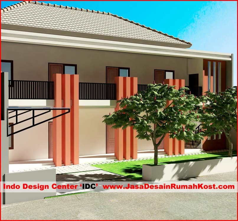 Desain Rumah Kost 2 Lantai di Bintara Bekasi c