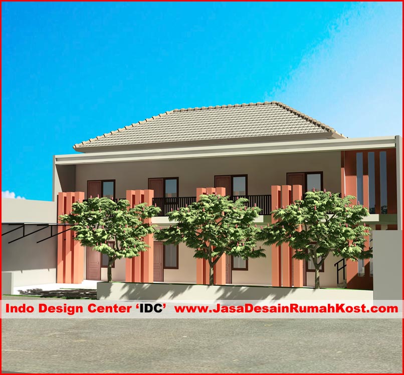 Desain Rumah Kost 2 Lantai di Bintara Bekasi