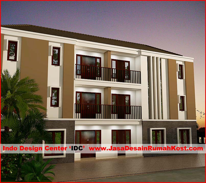 Desain Rumah Kost 3 Lantai di Karawaci a
