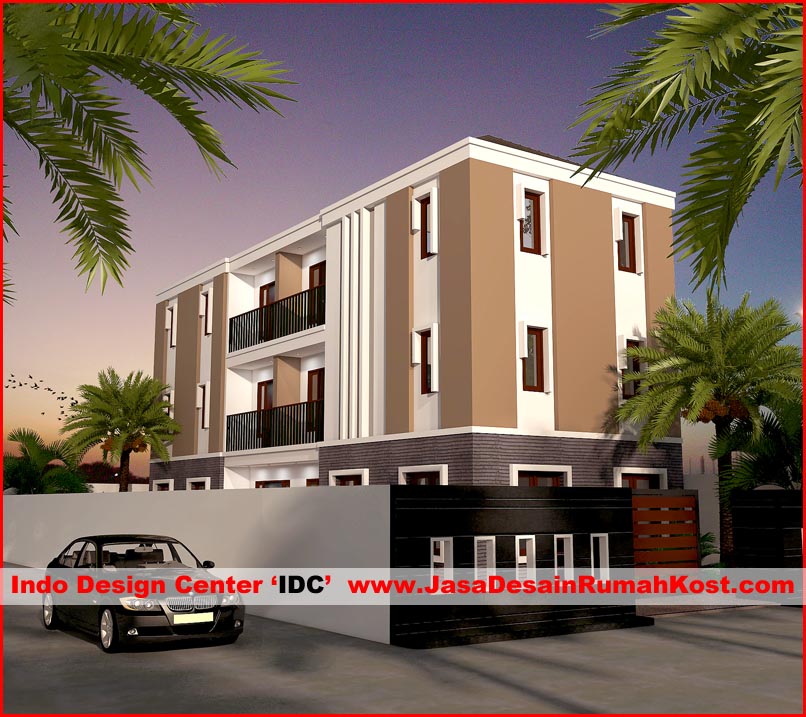 Desain Rumah Kost 3 Lantai di Karawaci c