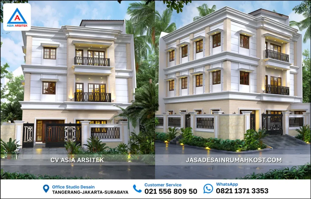Jasa Arsitek Desain Rumah Kost di Serpong Tangerang Selatan depan