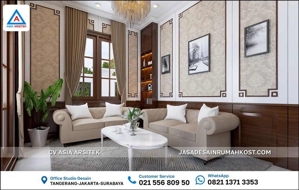Jasa Arsitek Desain Rumah Kost di Serpong Tangerang Selatan lobby