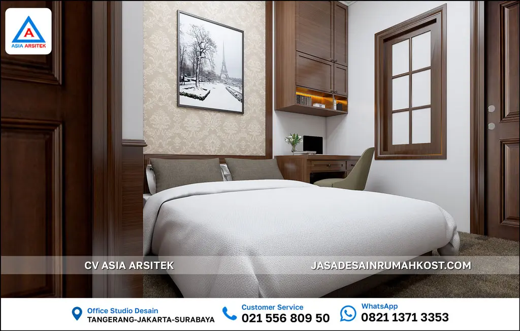 Jasa Arsitek Desain Rumah Kost di Serpong Tangerang Selatan kamar
