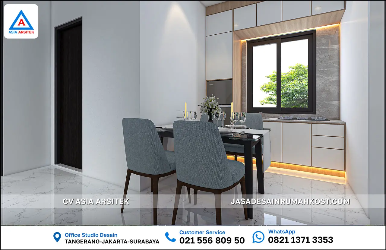 Jasa Desain Rumah Kost 2 Lantai di Bangka Belitung pantry