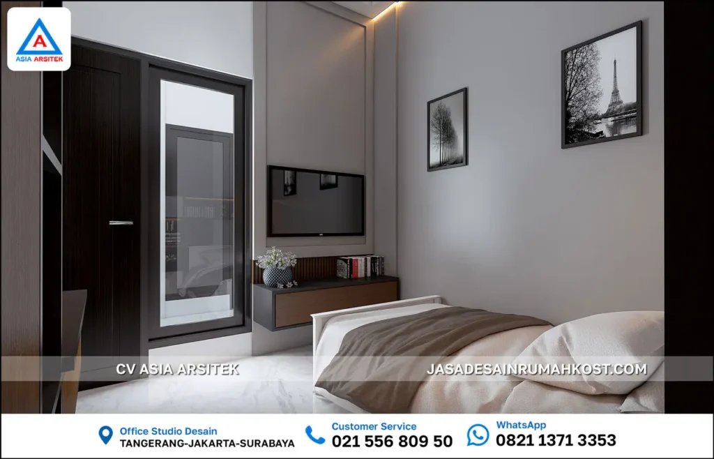 Jasa Desain Rumah Kost 3 Lantai di Ciampea Bogor kamar