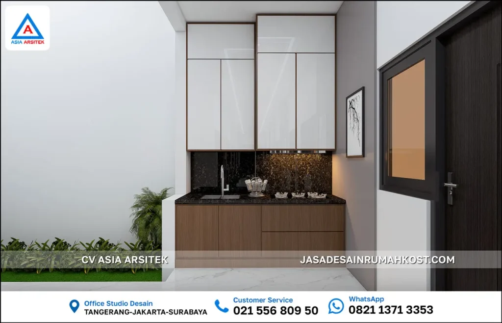 Jasa Desain Rumah Kost 3 Lantai di Grogol Jakarta Barat dapur