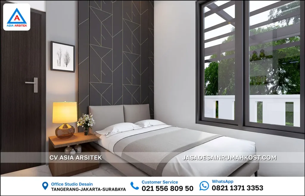 Jasa Desain Rumah Kost 3 Lantai di Grogol Jakarta Barat kamar