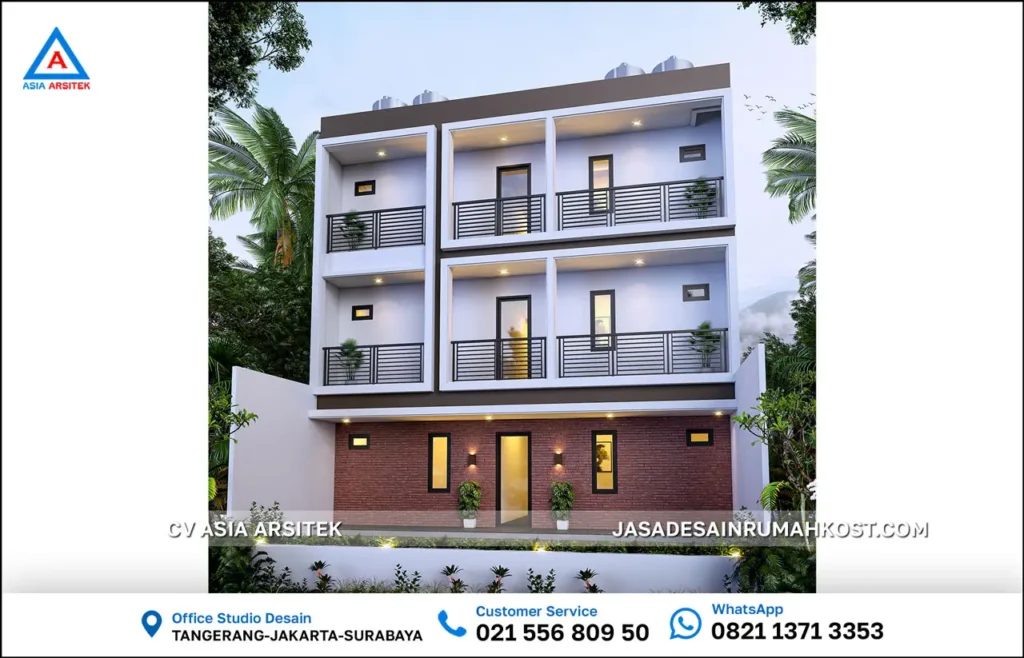 Jasa Desain Rumah Kost 3 Lantai di Grogol Petamburan back