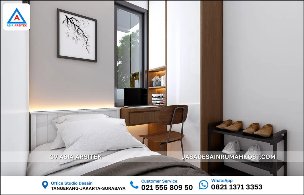 Jasa Desain Rumah Kost 3 Lantai di Grogol Petamburan kamr kost