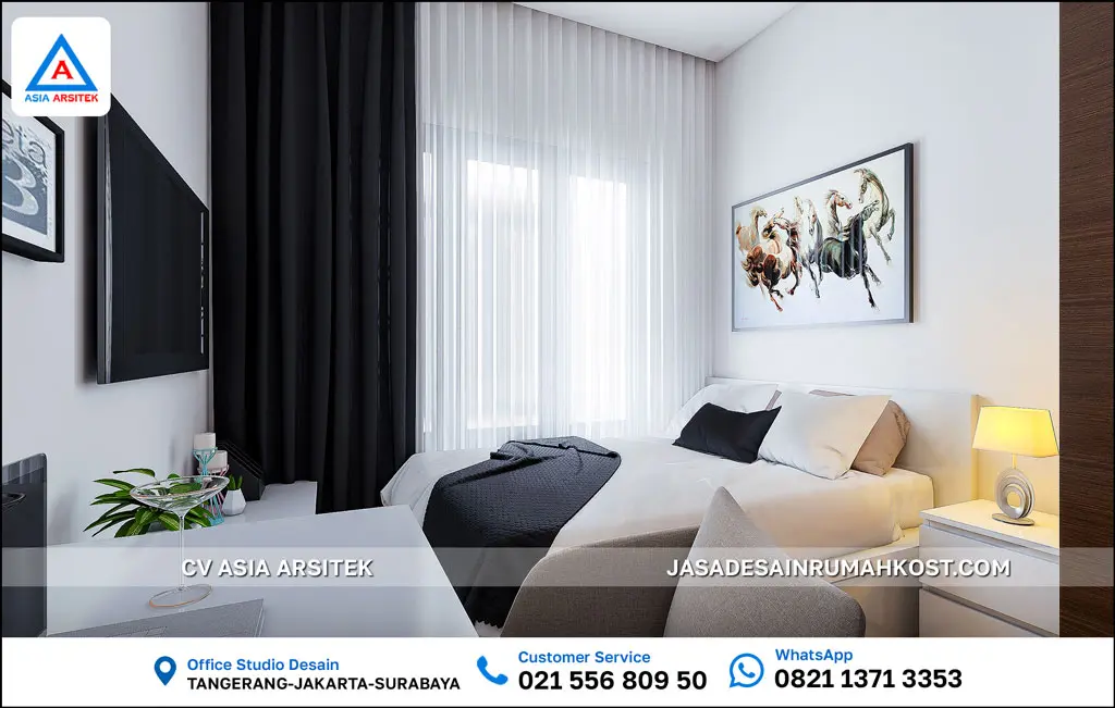 Jasa Desain Rumah Kost 3 Lantai di Jayapura Papua kamar