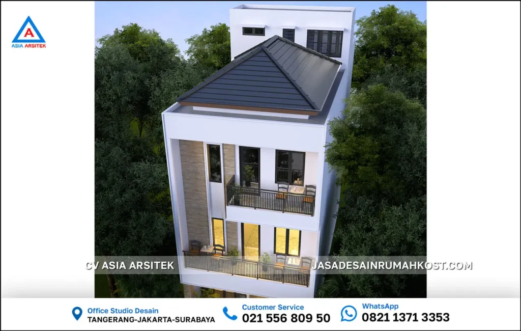 Jasa Desain Rumah Kost 3 Lantai di Jelambar Jakarta Barat atas