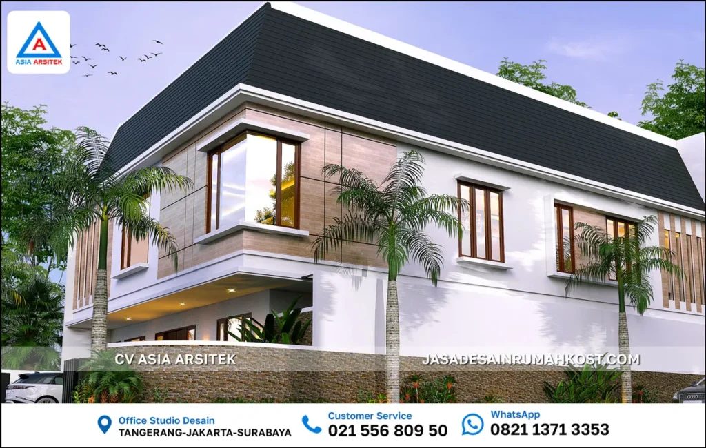Jasa Desain Rumah Kost 3 Lantai di Menteng Jakarta Pusat samping