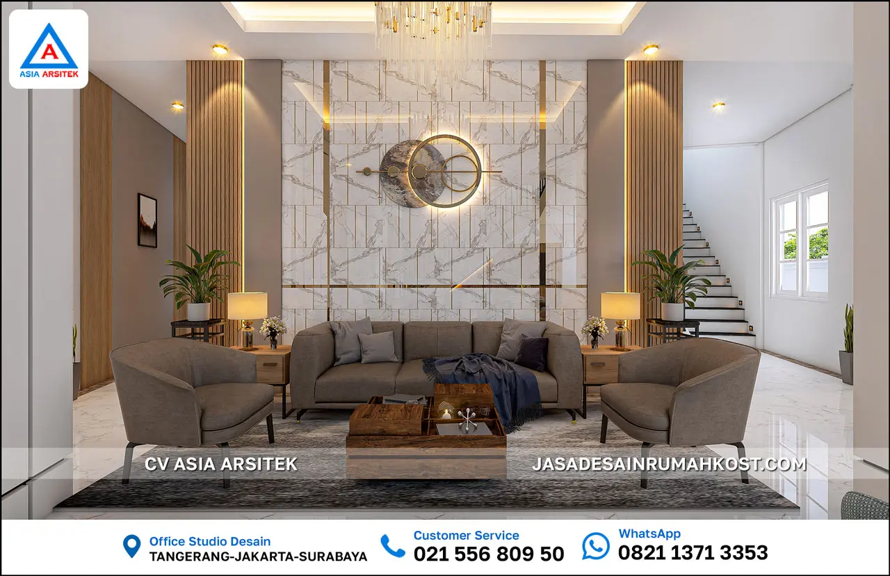 Jasa Desain Rumah Kost 3 Lantai di Padang Sumatera Barat lobby