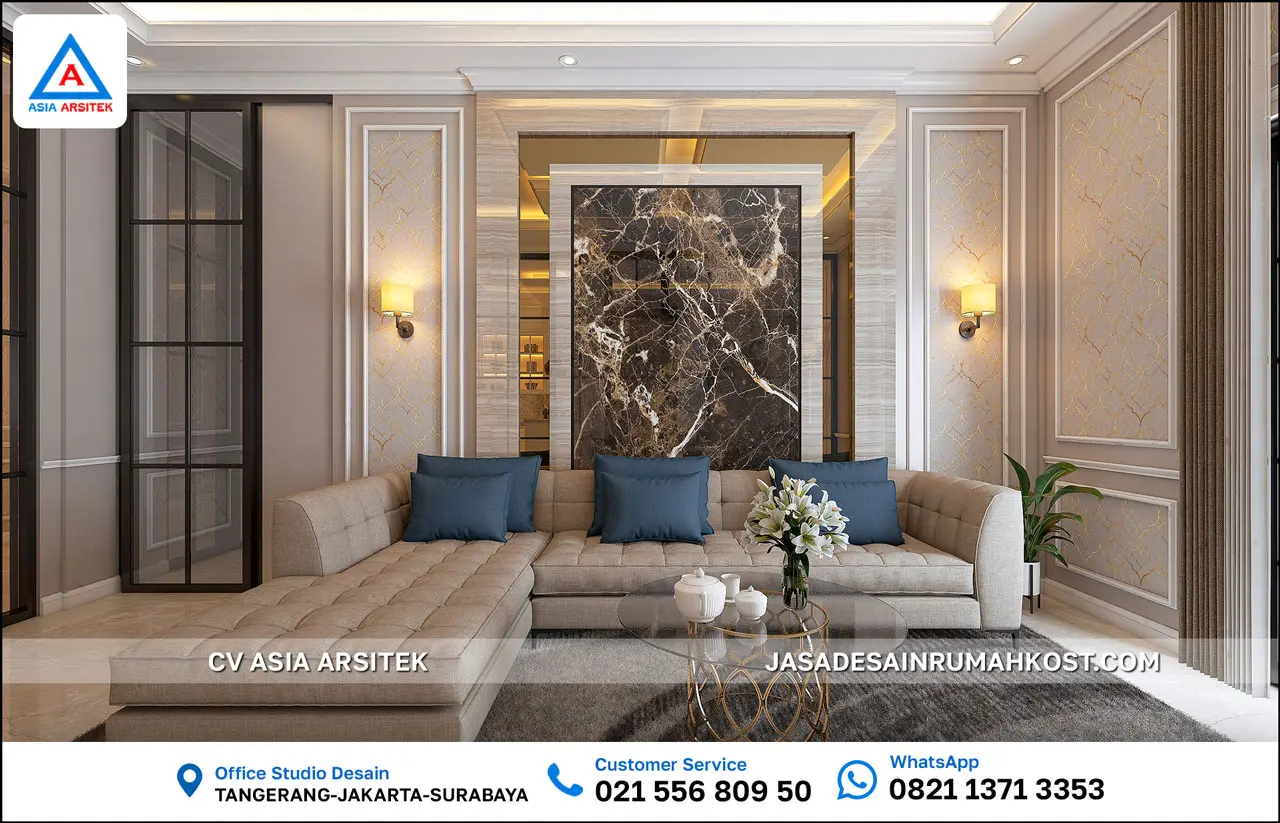 Jasa Desain Rumah Kost 3 Lantai di Serang Banten lobby