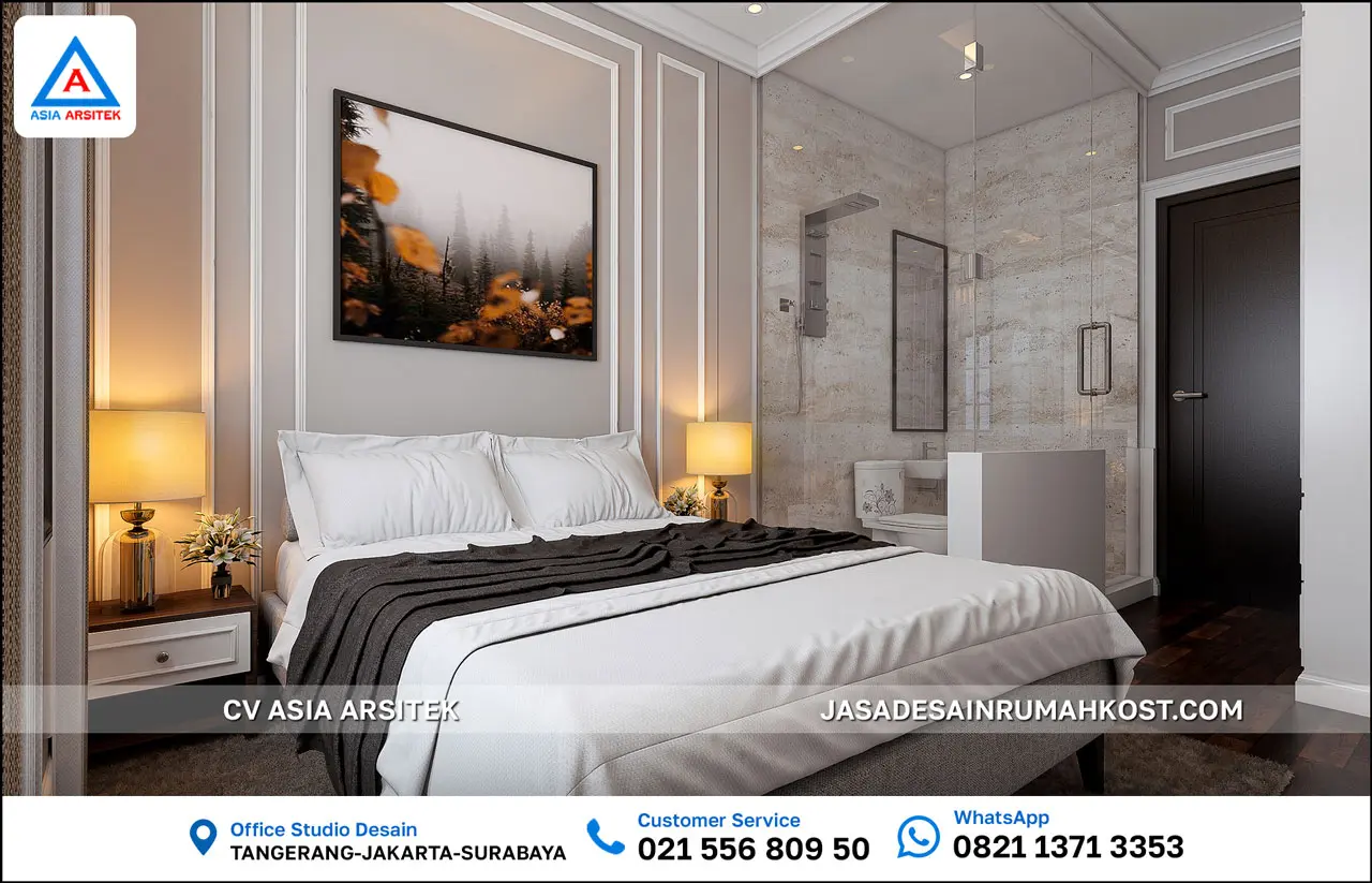 Jasa Desain Rumah Kost 3 Lantai di Serang Banten kamar