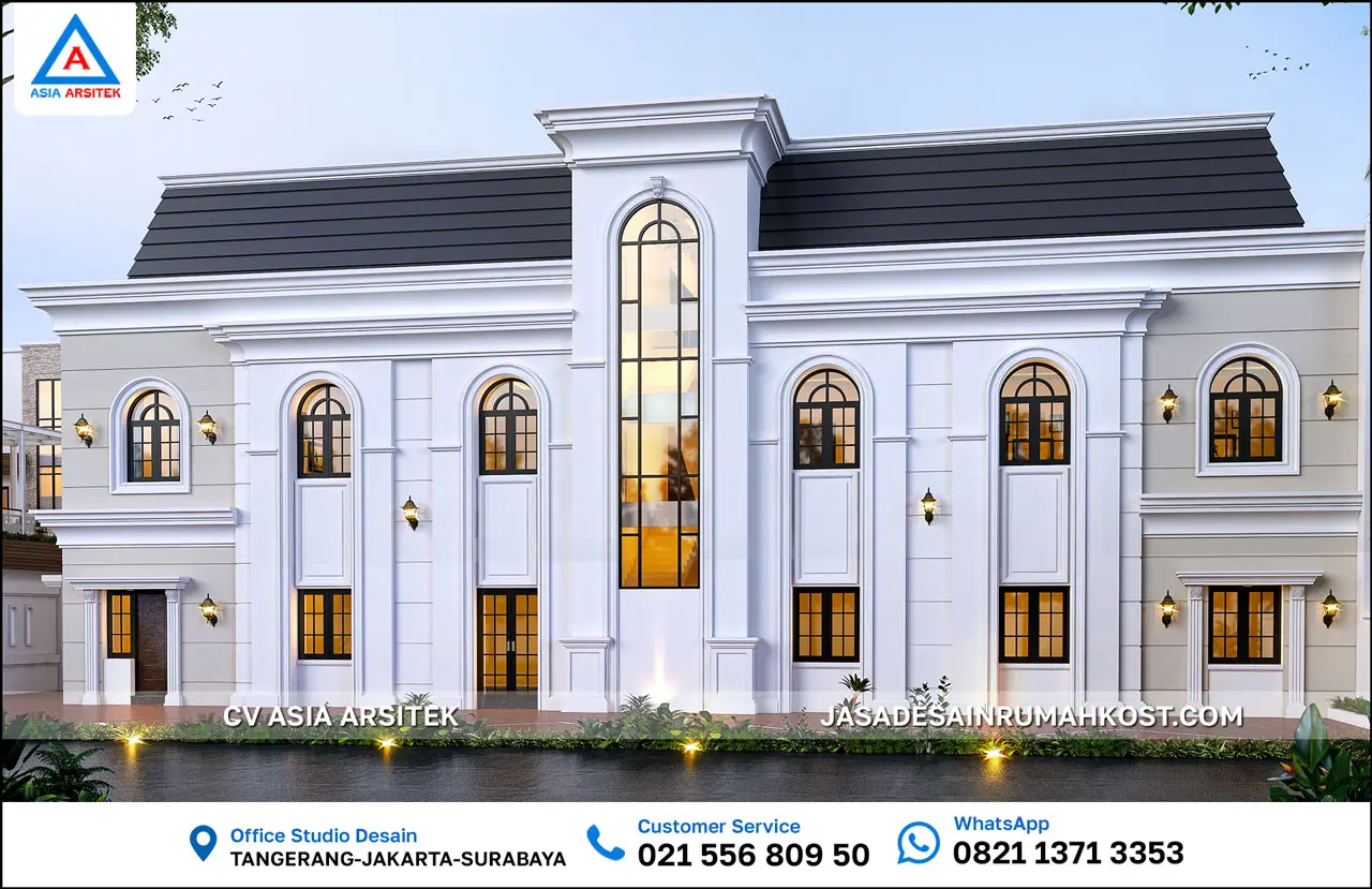 Jasa Desain Rumah Kost 3 Lantai di Serang Banten front