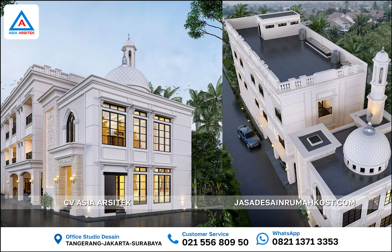 Jasa Desain Rumah Kost 3 Lantai di Yogyakarta atas
