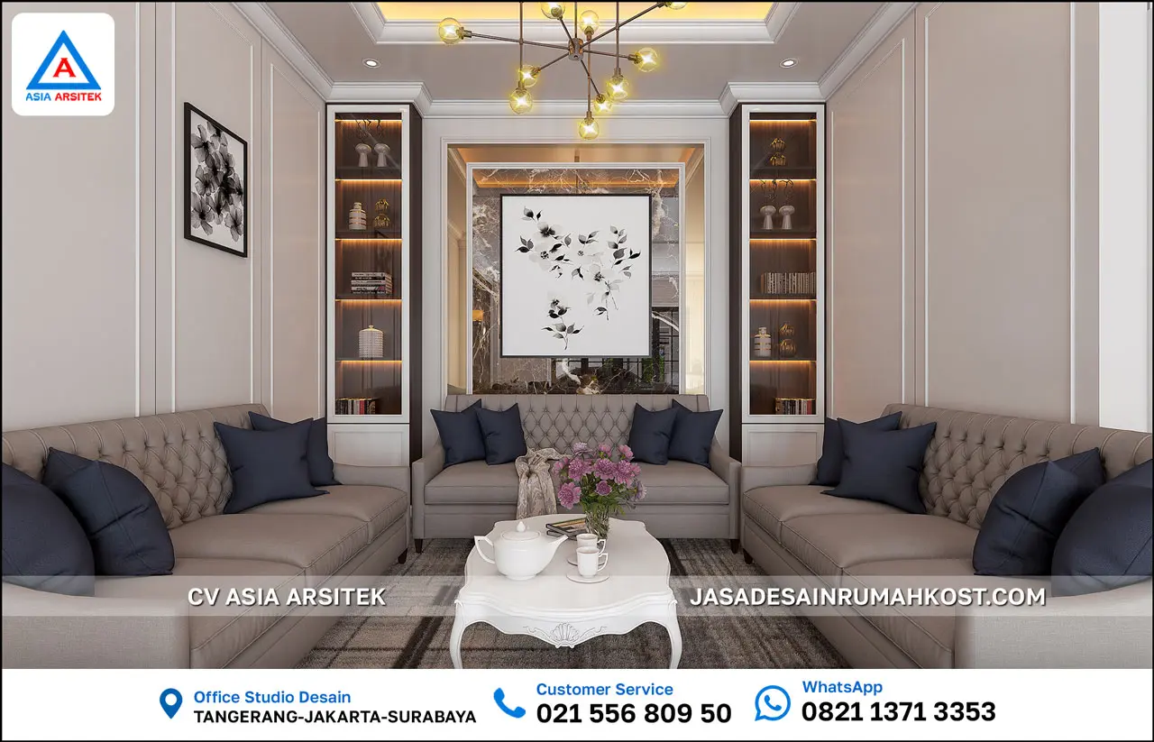 Jasa Desain Rumah Kost 3 Lantai di Yogyakarta lobby