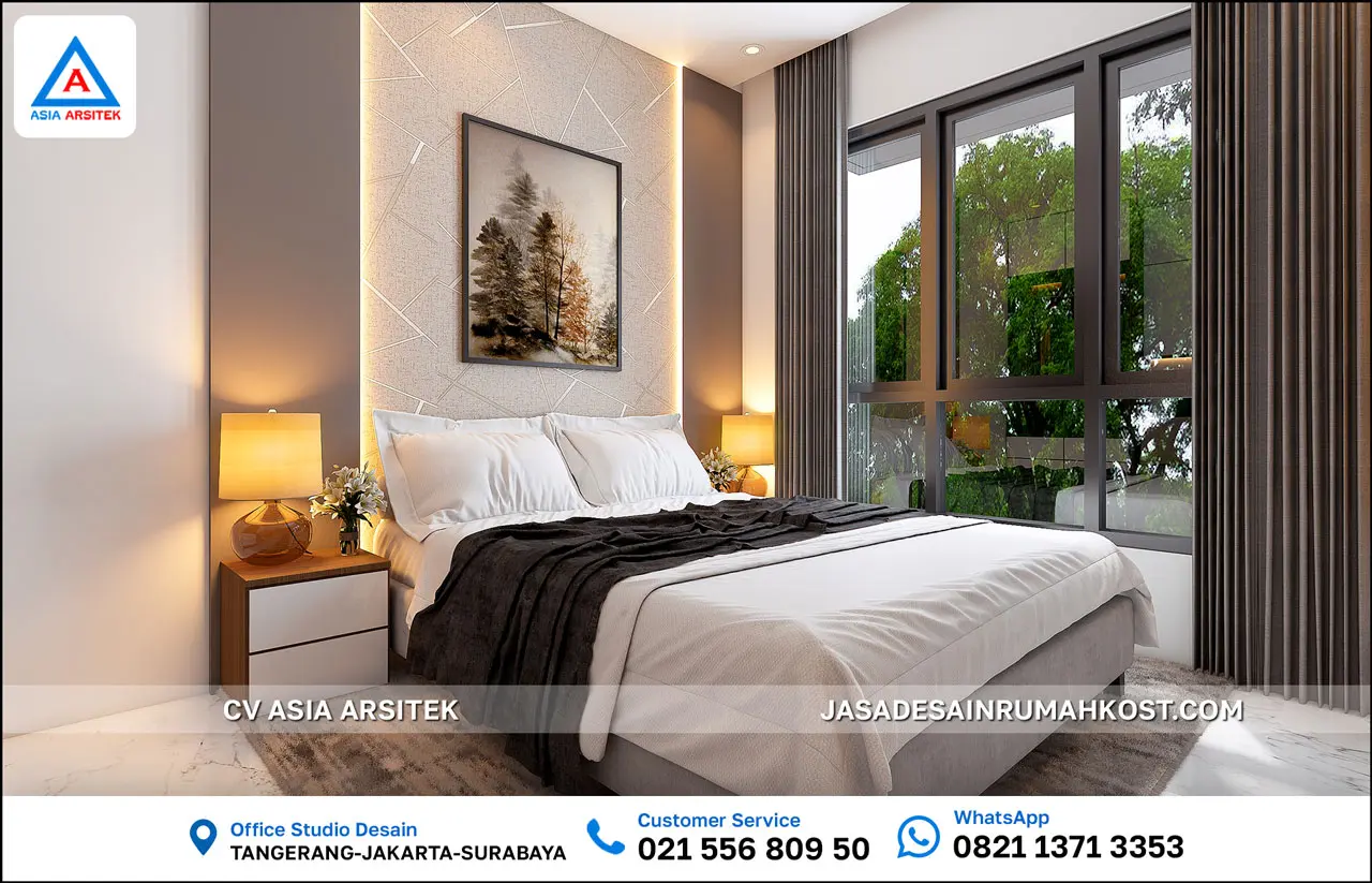 Jasa Desain Rumah Kost 4 Lantai di Beji Depok kamar kost