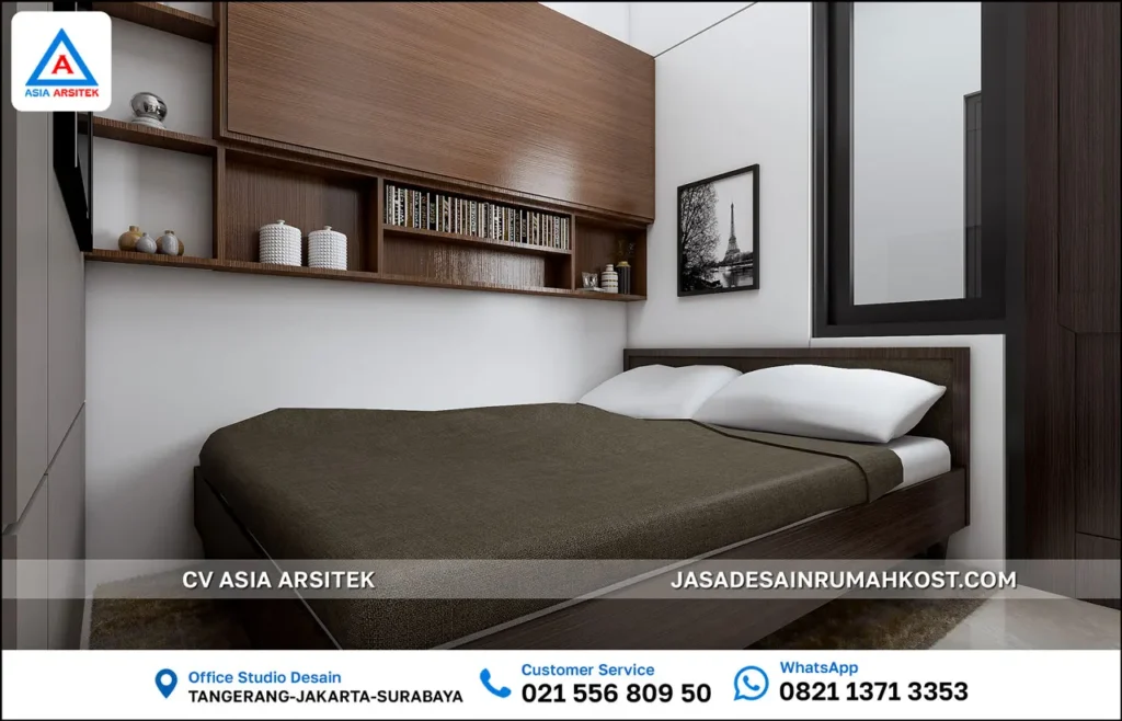 Jasa Desain Rumah Kost 4 Lantai di Pademangan Jakarta Utara kamar tidur