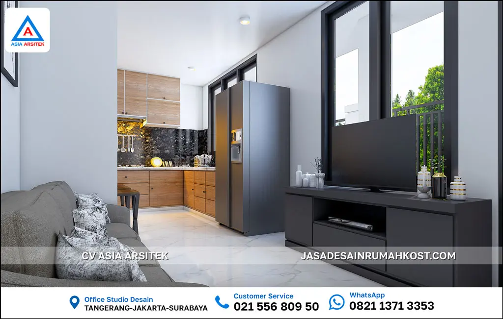 Jasa Desain Rumah Kost 4 Lantai di Palmerah Jakarta Barat dapur