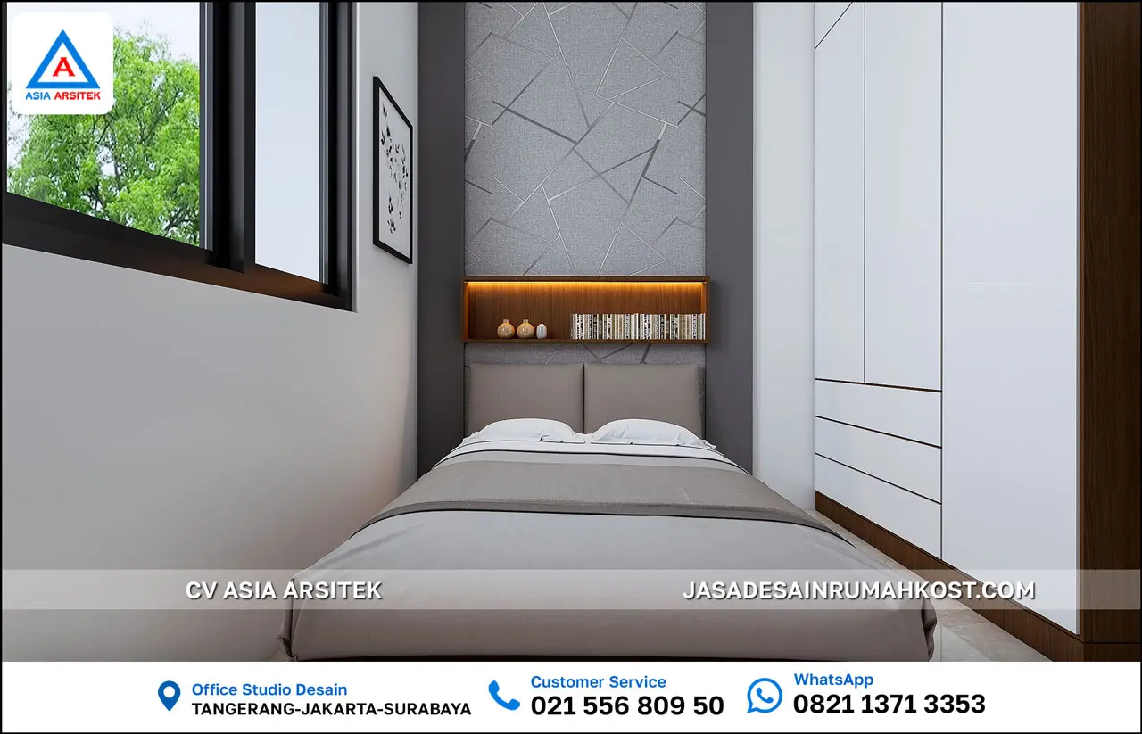 Jasa Desain Rumah Kost 4 Lantai di Setiabudi Jakarta Selatan kamar kost