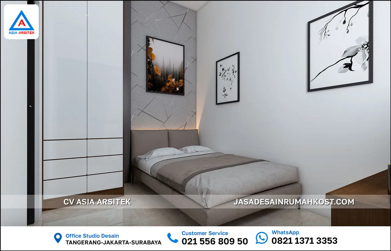 Jasa Desain Rumah Kost 4 Lantai di Setiabudi Jakarta Selatan kamar kosy