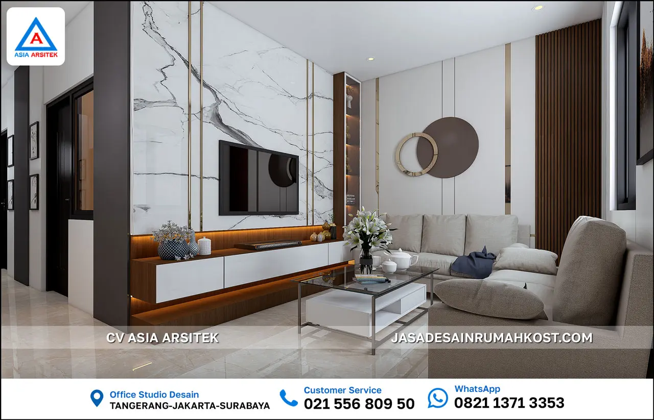 Jasa Desain Rumah Kost 4 Lantai di Setiabudi Jakarta Selatan lobby