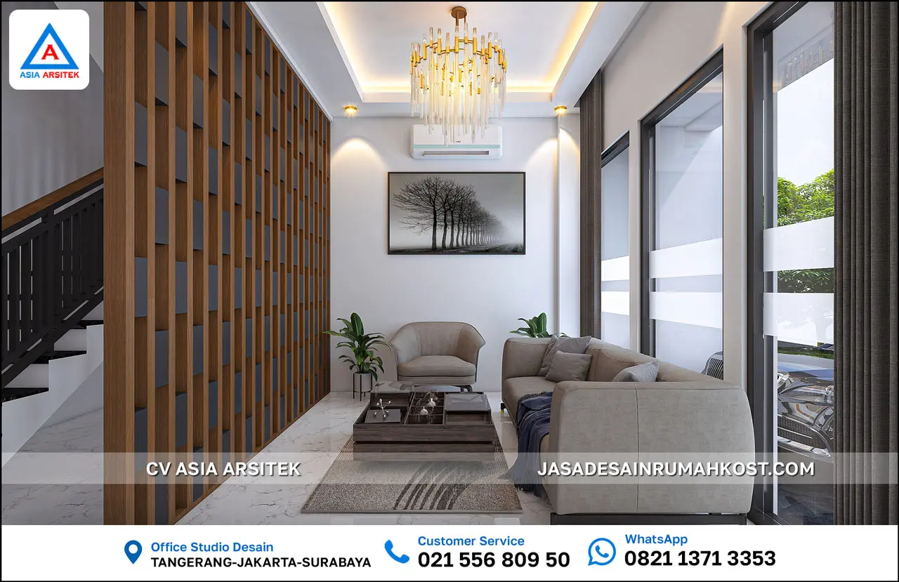 Jasa Desain Rumah Kost 6 Lantai di BSD Tangerang Selatan lobby