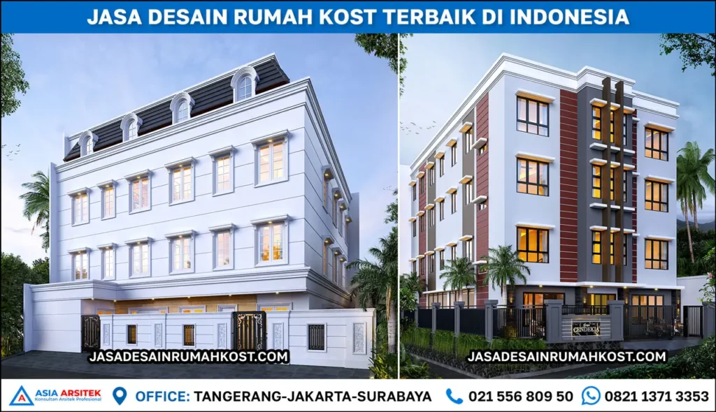 Jasa Desain Rumah Kost Kos-Kosan Kontrakan Asia Arsitek