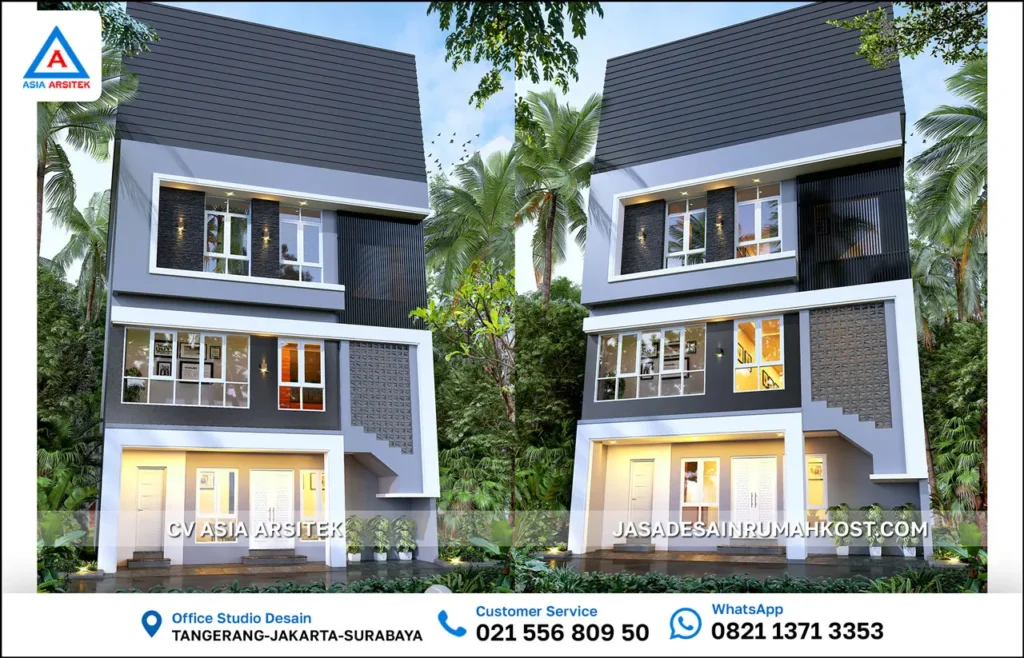 Jasa Desain Rumah Kost di Menteng Jakarta Pusat depan
