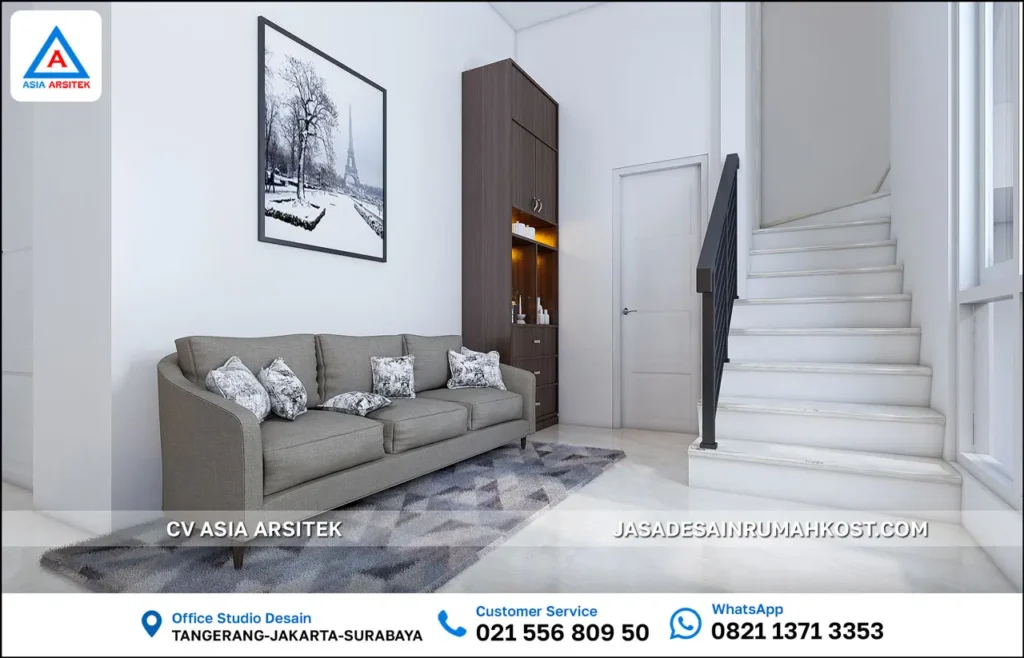 Jasa Desain Rumah Kost di Menteng Jakarta Pusat lobby
