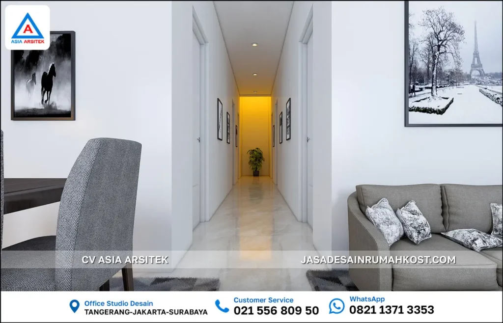 Jasa Desain Rumah Kost di Menteng Jakarta Pusat selasar