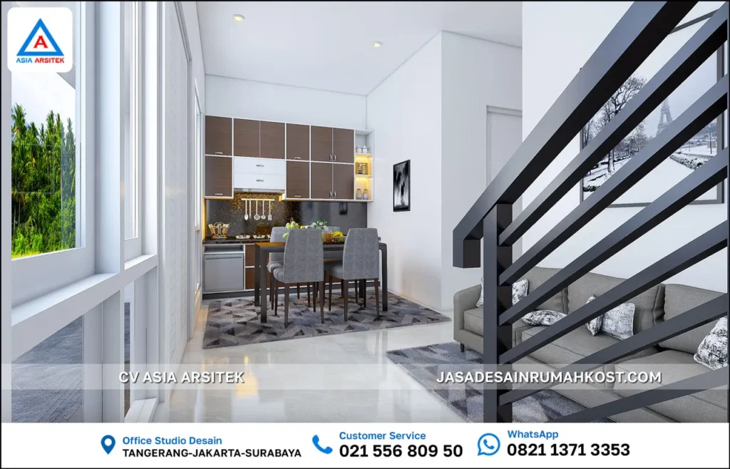 Jasa Desain Rumah Kost di Menteng Jakarta Pusat pantry