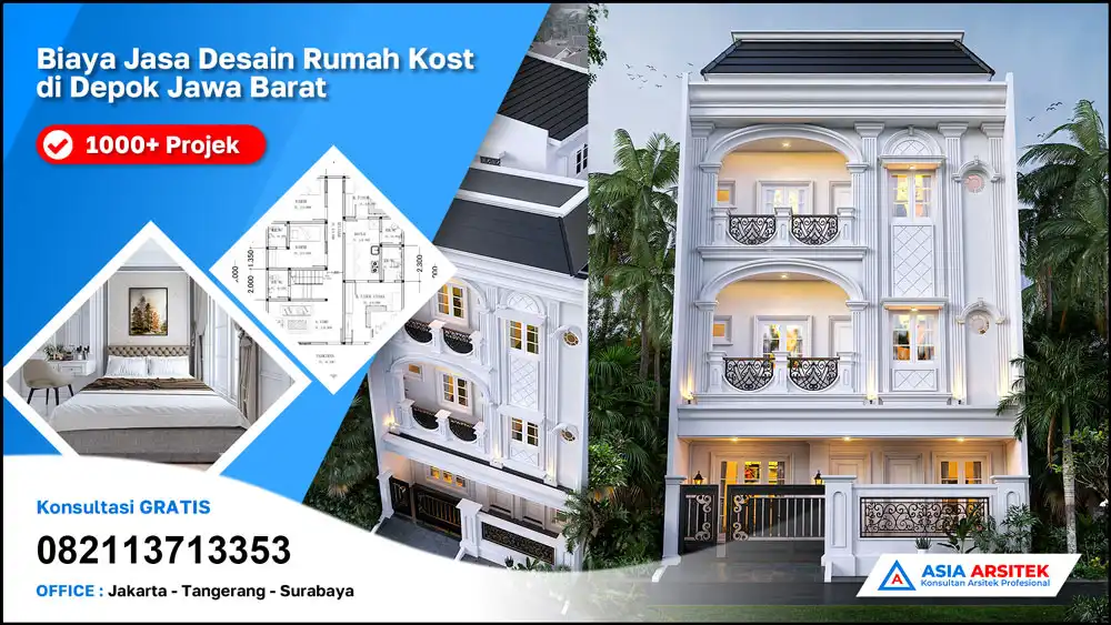 cover Biaya Jasa Desain Rumah Kost di Depok