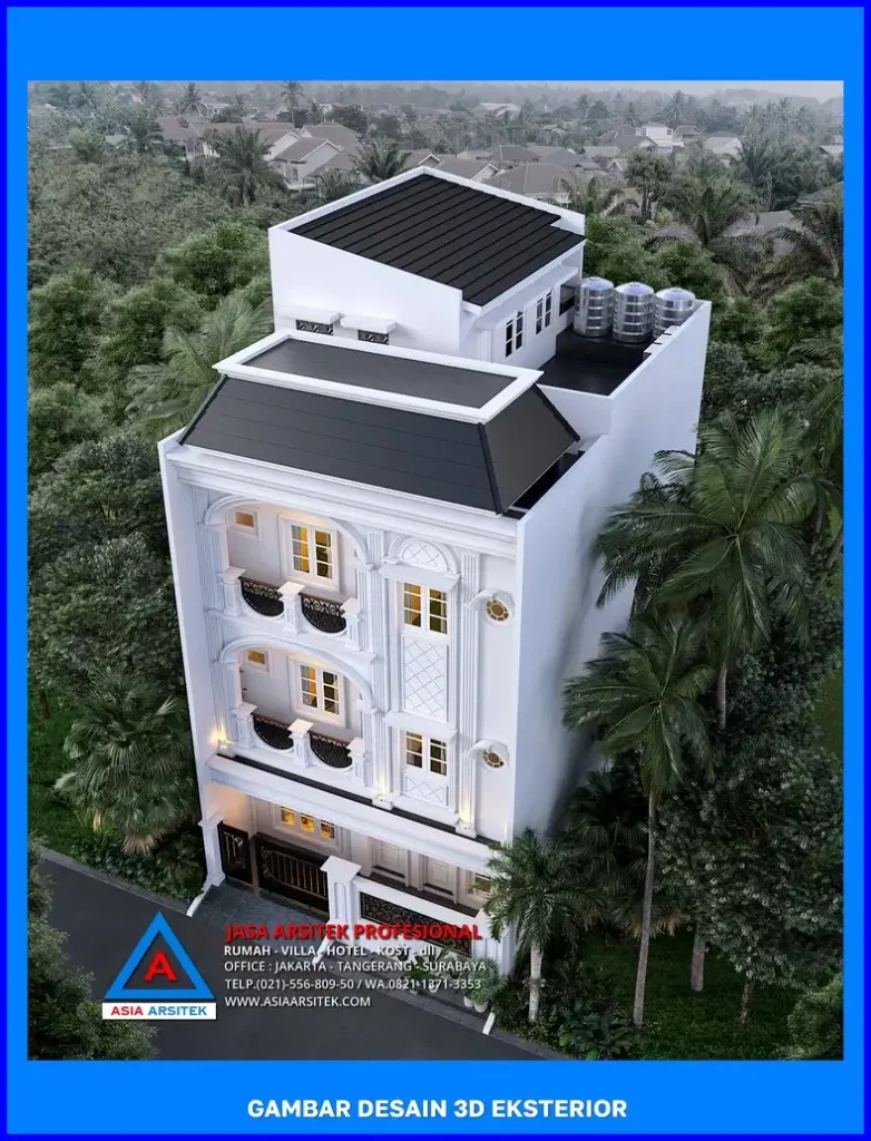 tampak atas rumah Biaya Jasa Desain Rumah Kost di Depok