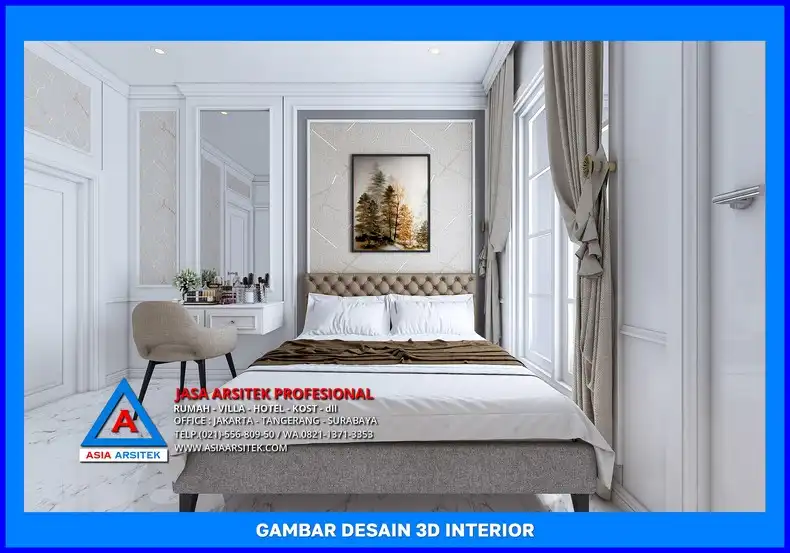 kamar tidur kost Biaya Jasa Desain Rumah Kost di Depok