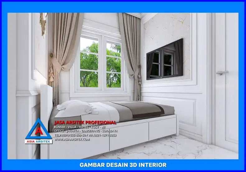 kamar Biaya Jasa Desain Rumah Kost di Depok