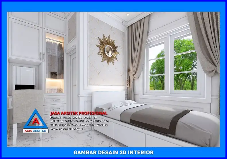 ruang tidur kost Biaya Jasa Desain Rumah Kost di Depok