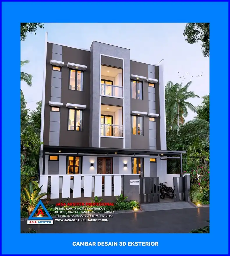 fasad Cara Memilih Jasa Desain Rumah Kost di Depok