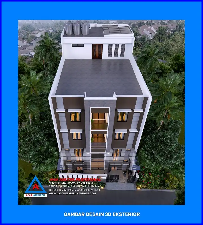 tampak atas Cara Memilih Jasa Desain Rumah Kost di Depok