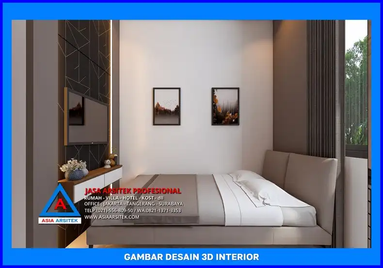 kamar tidur kost Desain Rumah Kost Minimalis di Depok