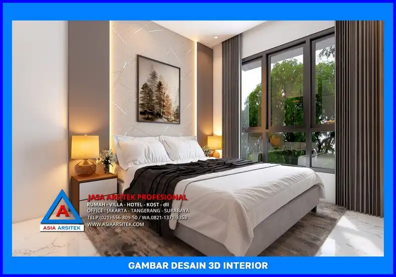 ruang tidur kost Desain Rumah Kost Minimalis di Depok