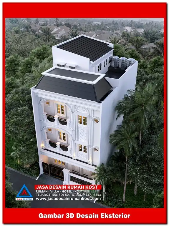 Jasa Desain Rumah Kost di Bojong Menteng Bekasi