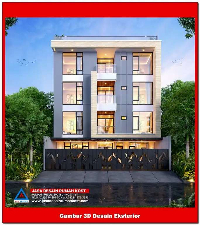 Jasa Desain Rumah Kost di Duren Jaya Bekasi