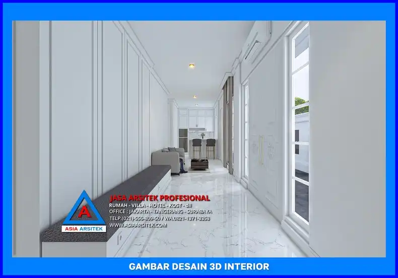 area lobby Jasa Arsitek Rumah Kost Depok