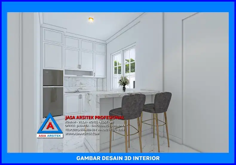 area pantry Jasa Arsitek Rumah Kost Depok