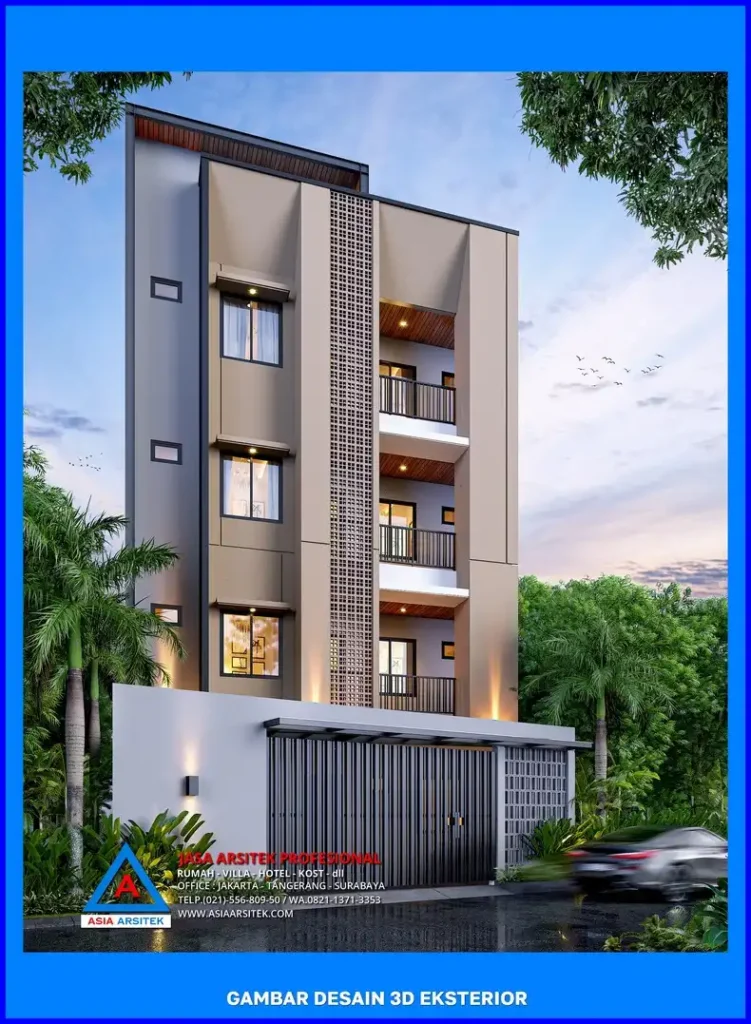 depan kiri Jasa Desain Interior Rumah Kost Depok